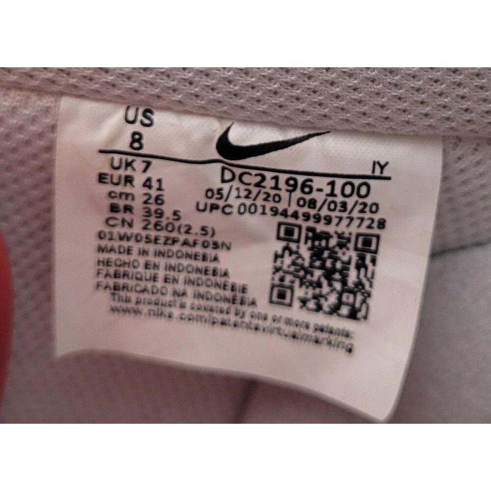 Nike Air Force 1 '07 LV8 'Be Kind' DC2196-100 Men's Size 8 Orange Yellow White